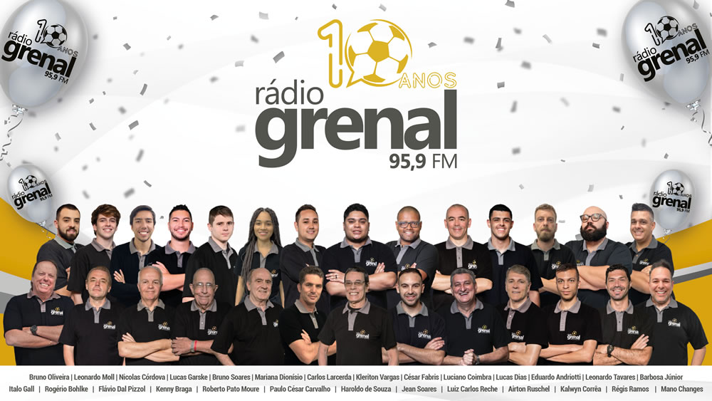 Rádio Grenal - A Rádio Grenal concorre em 05 categorias do
