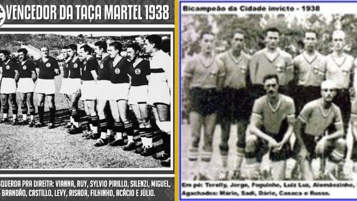 Times de Inter e Grêmio em 1938.